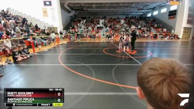 58-63 lbs Round 5 - Rhett Goolsbey, Powell Wrestling Club vs Santiago Piplica, Riverton USA Wrestling