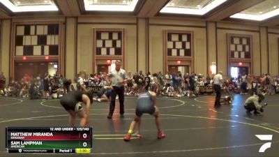 125/140 Semifinal - Matthew Miranda, Kingsway vs Sam Lampman, American