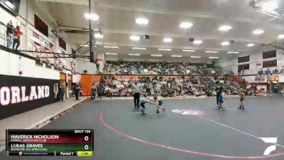 49 lbs Champ. Round 1 - Maverick Nicholson, Powell Wrestling Club vs Lukas Graves, Riverton USA Wrestling