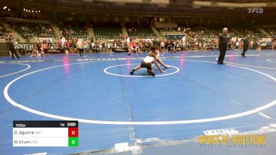 115 lbs Consi Of 8 #1 - Gabriel Aguirre, Cowboy Wrestling Club vs Braydden Crum, Steel City Reloaded