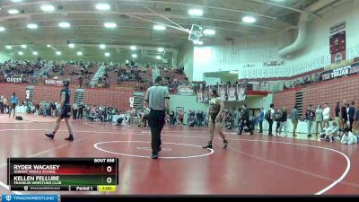 182 lbs Quarterfinal - Ryder Wacasey, Hobart Middle School vs Kellen Fellure, Franklin Wrestling Club