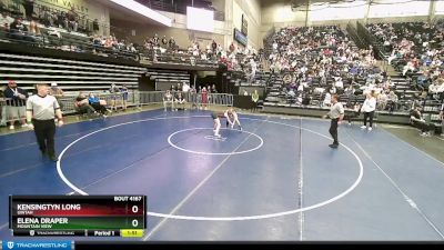 4A 110 lbs Cons. Round 1 - Elena Draper, Mountain View vs Kensingtyn Long, Uintah