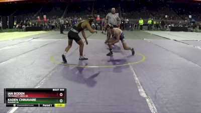 D3-138 lbs Semifinal - Kaden Chinavare, Dundee HS vs Ian Boden, Tri County Area HS