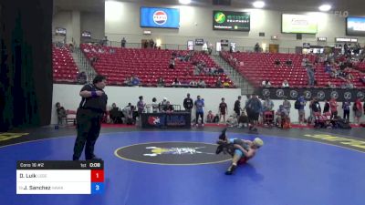 38 kg Cons 16 #2 - Dylan Luik, Legend Wrestling vs Jaxon Sanchez, Hawkeye Wrestling Club