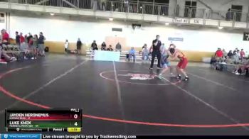 136 lbs Semis & 1st Wrestleback (8 Team) - Jayden Heronemus, Kansas Blue vs Luke Knox, Pennsylvania Red