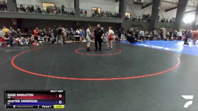 120 lbs Champ. Round 2 - Gage Singleton, OR vs Hunter Anderson, ID