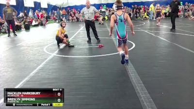 68 lbs Round 3 (8 Team) - Macklen Marksbury, Killer Elite vs Breslyn Simmons, Phoenix WC