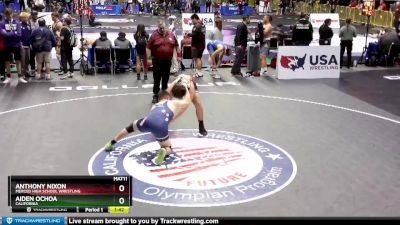 220 lbs Semifinal - Anthony Nixon, Merced High School Wrestling vs Aiden Ochoa, California