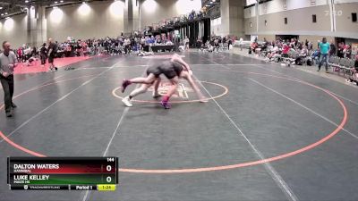 144 lbs Champ. Round 1 - Luke Kelley, Maize HS vs Dalton Waters, Hannibal