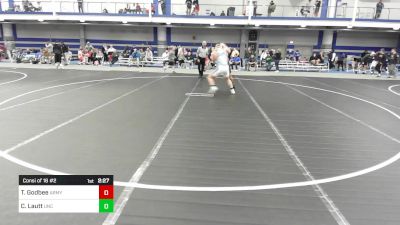 197 lbs Consi Of 16 #2 - Thomas Godbee, Army-West Point vs Cade Lautt, North Carolina