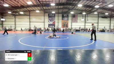 90 lbs Consi Of 16 #2 - Chase Wirnsberger, PA vs Luke Galipeau, VT