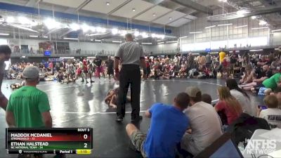 90 lbs Quarterfinals (8 Team) - Ethan Halstead, NC National Team vs Maddox McDaniel, Stronghold