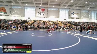 145 lbs Champ. Round 1 - Liam Jaskierny, BH-BL Youth Wrestling vs Mike Kotula, Long Beach Gladiators Wrestling