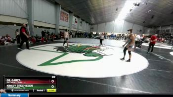 215 lbs Round 1 (16 Team) - Gil Garza, Dallas Hillcrest vs Kinsey Brechiesen, Canyon Randall