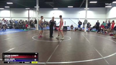 187 lbs Quarterfinals (8 Team) - Jacob Everett, Michigan vs Hoss Davis, Colorado Red