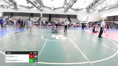 101 lbs Rr Rnd 1 - Owen Dluhos, Keystone Cowboys vs Brayden McLaughlin, Washington Twp