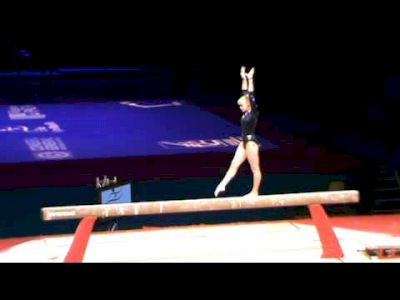 Tatiana Nabieva competes beam at Massilia 2011