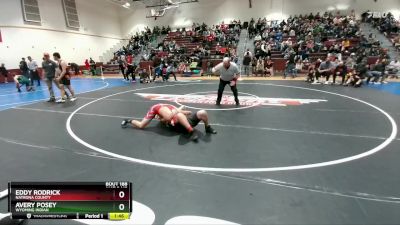 175 lbs Champ. Round 1 - Eddy Rodrick, Natrona County vs Avery Posey, Wyoming Indian