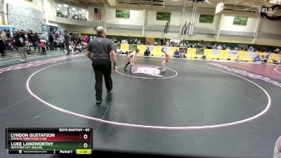 60 lbs Cons. Round 3 - Lyndon Gustafson, Stanley Wrestling Club vs Luke Langworthy, Watford City Wolves