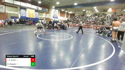 170 lbs Champ. Round 2 - Fred Grant, Aliso Niguel vs Benedek Magyar, Irvine