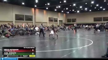 90 lbs Finals (2 Team) - Bryce Peterson, Tennessee Red vs Karl Schultz, Alabama Elite