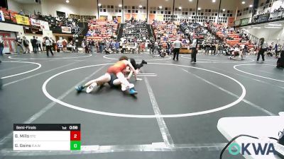 155 lbs Semifinal - Brody Mills, Sallisaw Takedown Club vs Griffin Goins, R.A.W.