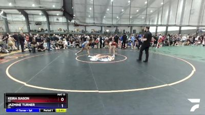 110 lbs Semifinal - Keira Siason, CA vs Jazmine Turner, CA