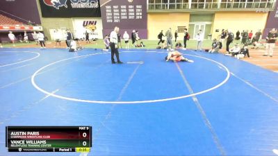 138 lbs Cons. Round 6 - Vance Williams, Relentless Training Center vs Austin Paris, Champions Wrestling Club