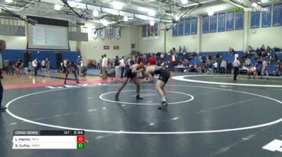 157 lbs Consolation - Lenny Merkin, Princeton vs Beau Guffey, Army West Point