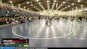 78 lbs Champ Round 1 (16 Team) - Tristen Roberts, Utah Black vs Leena Sharp, Warriors Of Christ