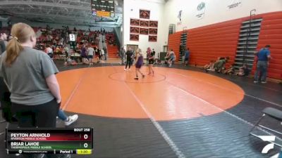 99-109 lbs Semifinal - Briar Lahoe, Thermopolis Middle School vs Peyton Arnhold, Riverton Middle School