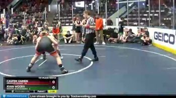 129 lbs Finals (8 Team) - Casper Harbin, Brighton Orange vs Ryan Woods, Belding Black Knights