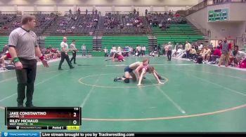 113 lbs 2nd Wrestleback (8 Team) - Jake Constantino, Archer vs Riley Michaud, West Forsyth