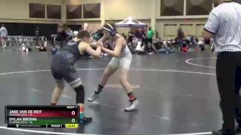 140 lbs Finals (2 Team) - Jake Van De Reit, Missouri Gold vs Dylan Brown, Alabama Elite