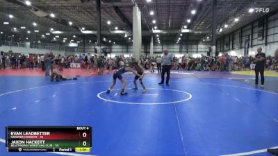 90 lbs Placement (4 Team) - Jaxon Hackett, BEASTWORKS WRESTLING CLUB vs Evan Leadbetter, HANOVER HAWKEYE