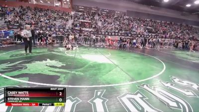 97 lbs Champ. Round 1 - Steven Mann, Lionheart WC vs Casey Watts, Team Aggression WC