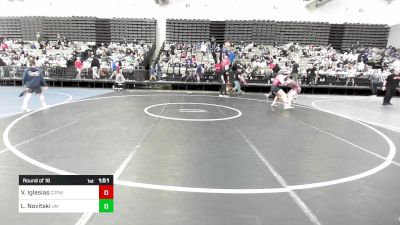 130 lbs Round Of 16 - Valerie Iglesias, Copiague Wrestling Club vs Lorelei Novitski, Upper Merion