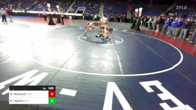 132 lbs Round Of 64 - Robert Michaud, Tyngsborough/Dracut vs Nicholas Ugolini, Agawam