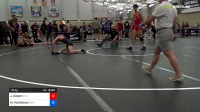 70 kg Consi Of 32 #1 - Jarrett Degen, Cyclone Regional Training Center vs Mason Wohltman, Virginia Beach Regional Training Center