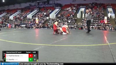 132 lbs Quarterfinals (8 Team) - Collin Featherstone, Constantine HS vs Connor Younts, Clinton HS