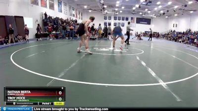 141 lbs Cons. Round 3 - Troy Mock, Elmhurst University vs Nathan Berta, Eureka College