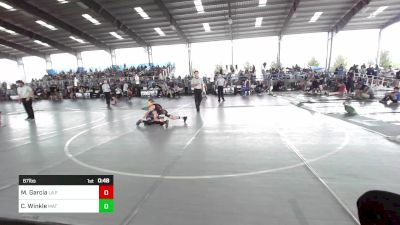 87 lbs Rr Rnd 3 - Mateo Garcia, La Familia vs Chase Winkle, Mat Demon Wrestling Club