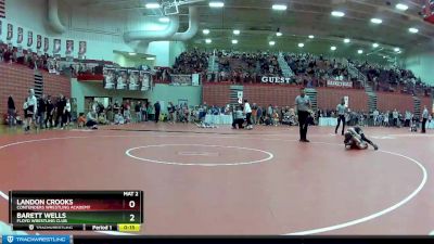 100 lbs Champ. Round 2 - Landon Crooks, Contenders Wrestling Academy vs Barett Wells, Floyd Wrestling Club