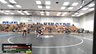 197 lbs Quarterfinal - Prince Gainous, Lassen College vs Gilberto Solorio, Modesto College