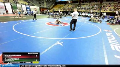 126 Class 3 lbs Quarterfinal - Noah Lohrmann, Warrenton vs Elijah Teiberis, Jefferson City