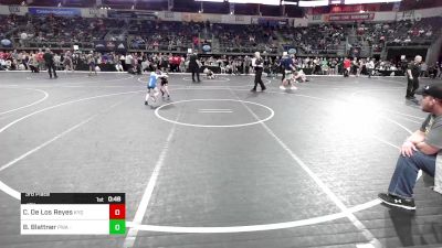 46 lbs 3rd Place - Caleb De Los Reyes, Kansas Young Guns vs Brodie Blattner, Purler Wrestling Academy