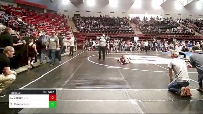 60-66 lbs Rr Rnd 1 - Lily Carson, Owasso Takedown Club vs Stella Morris, Broken Arrow Wrestling Club