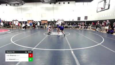 138 lbs Round Of 16 - Keshav Khanna, Westhill vs Josh Howard, Southington