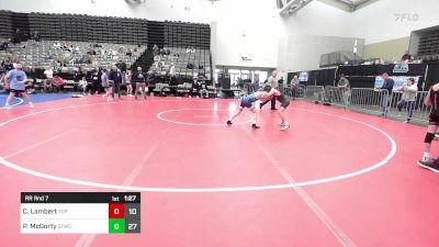 81 lbs Rr Rnd 7 - Chase Lambert, Top Gun vs Patrick McGorty, Shore Thing WC