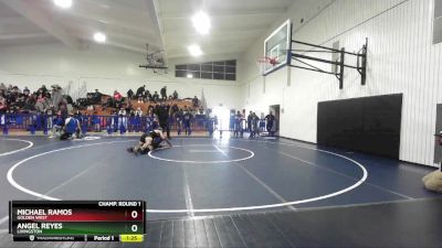 150 lbs Champ. Round 1 - Angel Reyes, Livingston vs Michael Ramos, Golden West